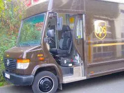 Luftgefederte Sitze für die UPS Transporter